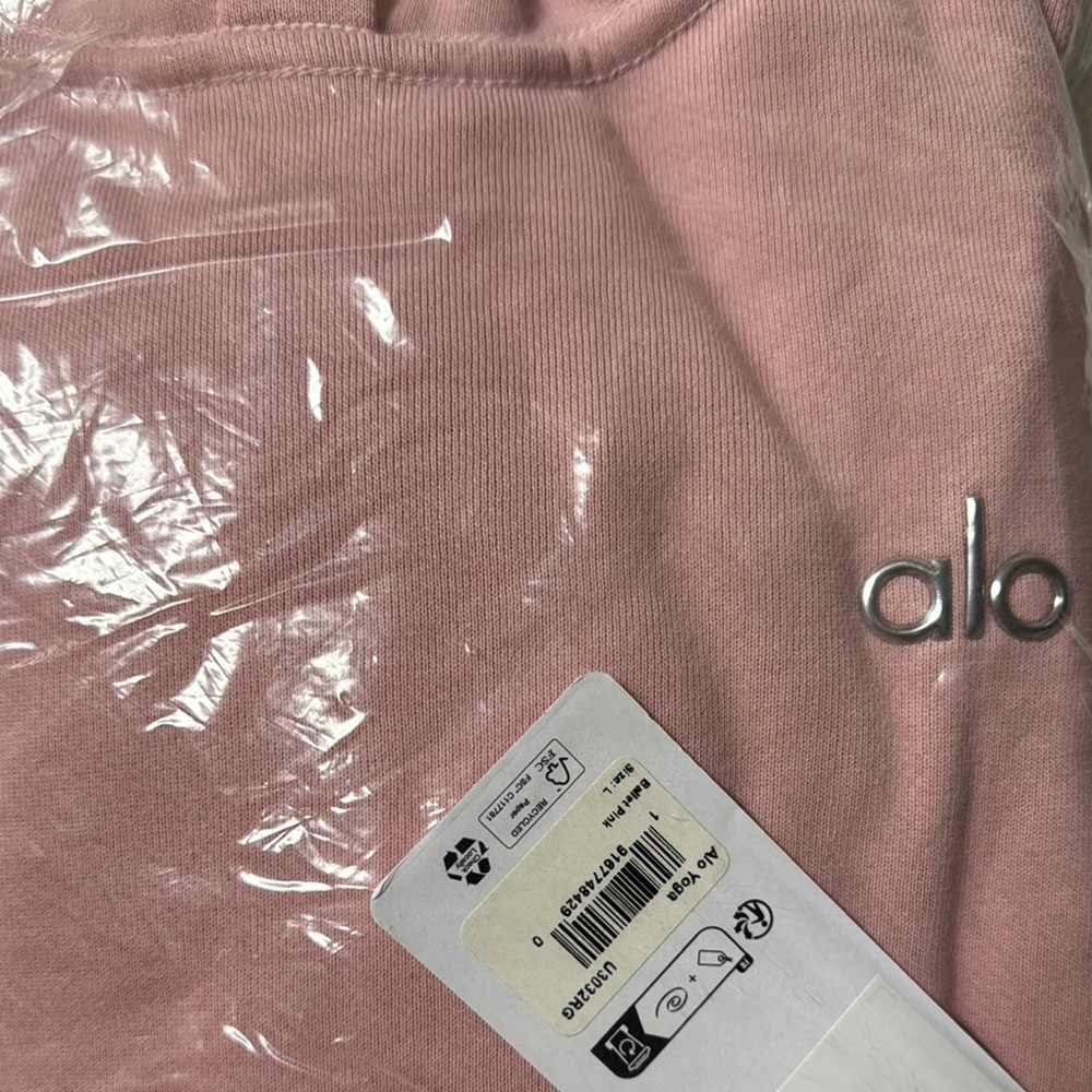 ALO Yoga Woman’s Ballet Pink Hoodie